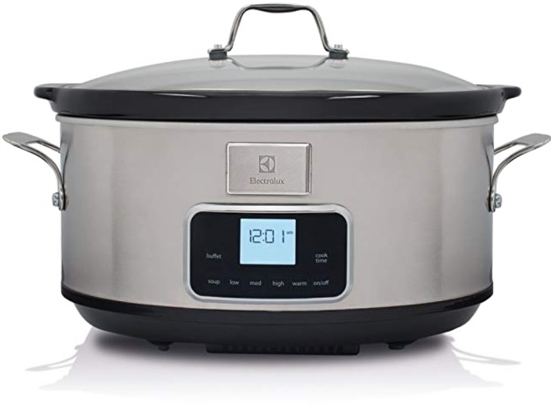 ELECTROLUX Pentola elettrica Electrolux Slow Cooker 6.8 LT 5 programmi con timer acciaio inox